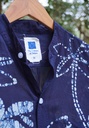 MAO LS SHIRT, BLUE, BATIK_FLOWERS, COTTON
