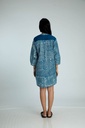 OVERSIZED KURTA, DARK BLUE, BATIK BKC-167, COTTON