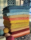 LARGE TOWEL, PINK, PLAIN, COTTON