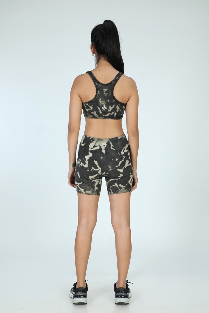 SPORTS SHORTS, IRON, SHIBORI SPRAY CRUSHING, COTTON