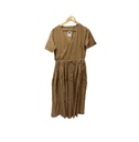 EVERYDAY DRESS, BROWN, COTTON