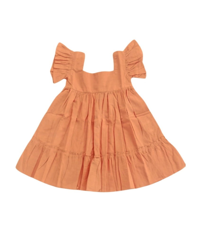BABY PAA DRESS, PINK, COTTON