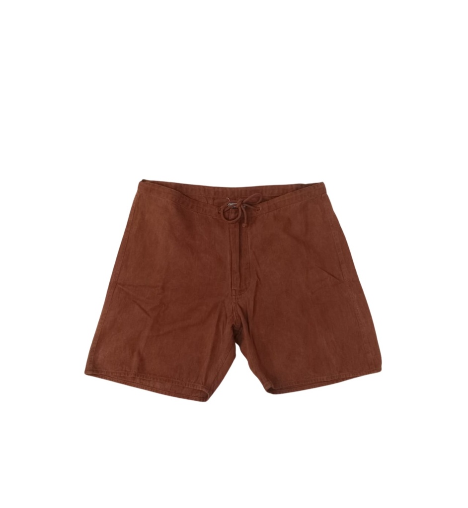 STRING SHORTS, BROWN, COTTON
