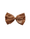 TUXEDO HAIRCLIP, DOUBLE, LARGE, BROWN