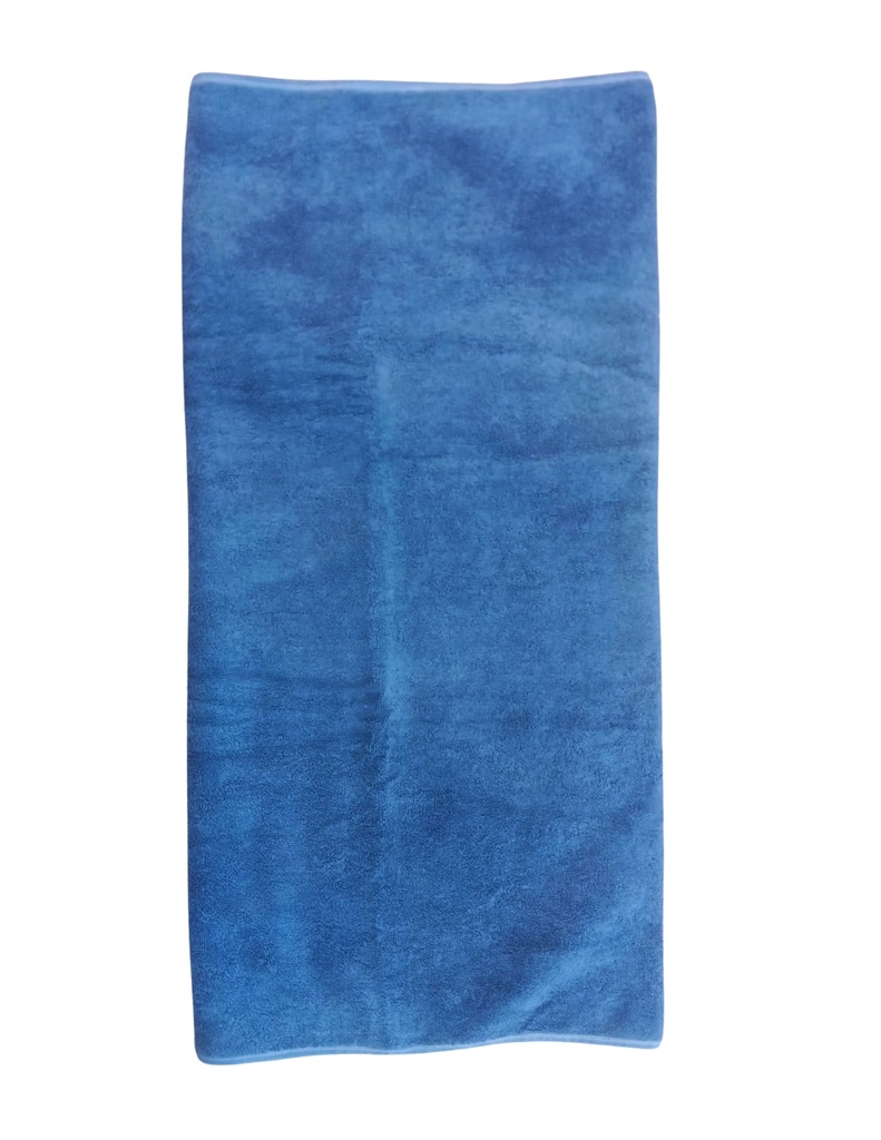 LARGE TOWEL, DARK BLUE, PLAIN, COTTON