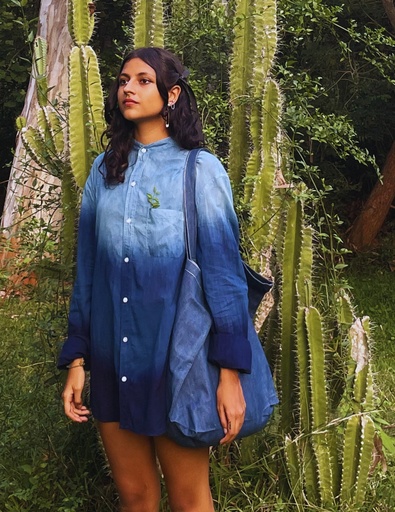 [BAG-PLA-BL-NON-DEN/0S] PLAIN BAG, BLUE, DENIM