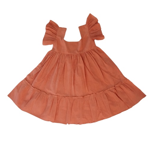 [DRE-BBY-D_PK-NON-COT/2_3] BABY PAA DRESS, DARK PINK, COTTON